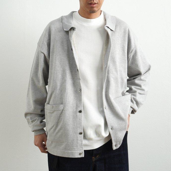 crepuscule クレプスキュール 2101-006 KNIT SHIRT - Gray ニットシャツ グレー | crepuscule | 07