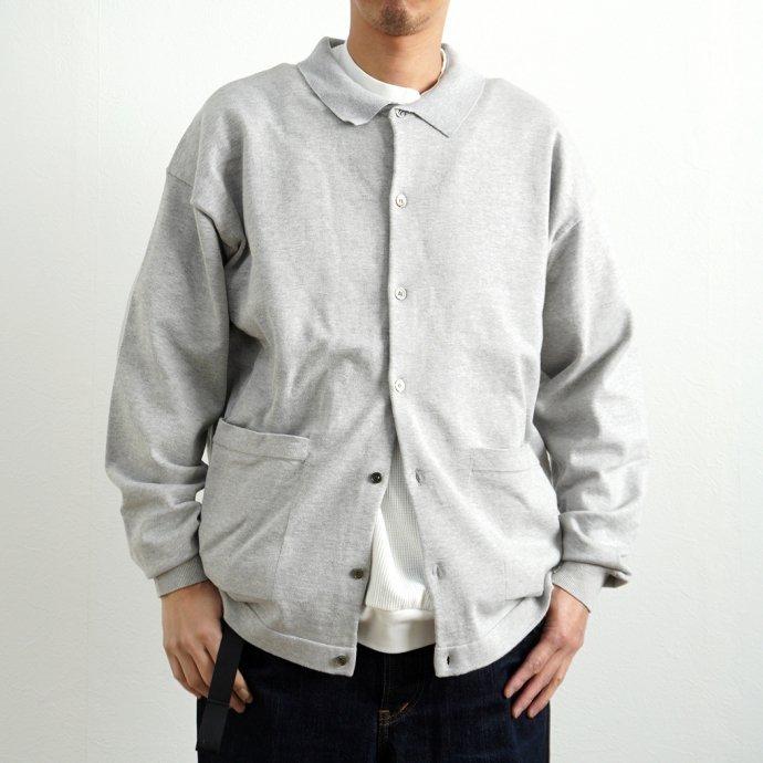 crepuscule クレプスキュール 2101-006 KNIT SHIRT - Gray ニットシャツ グレー | crepuscule | 09