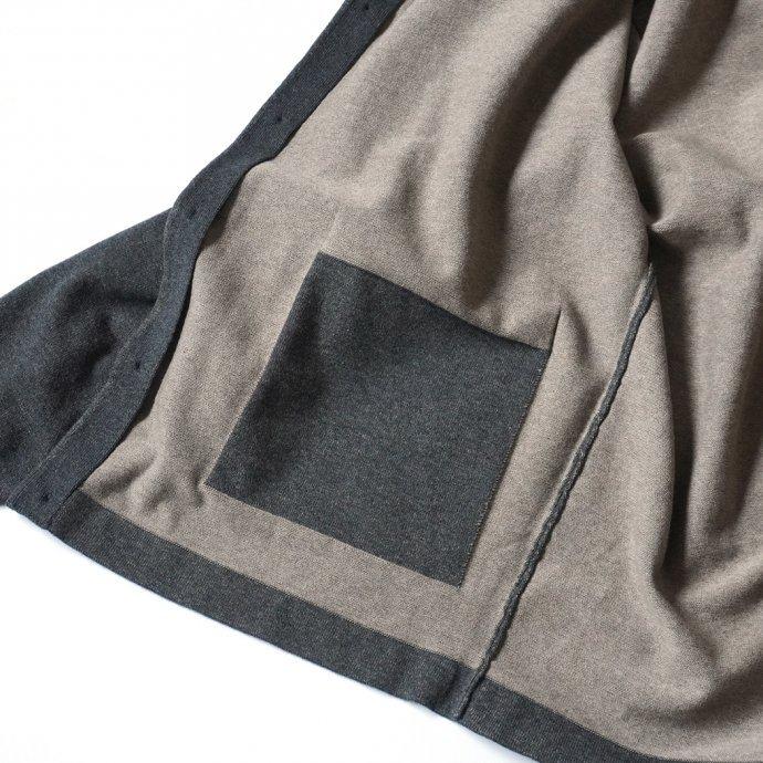 crepuscule クレプスキュール 2101-006 KNIT SHIRT - C.Gray ニットシャツ チャコール | crepuscule | 06