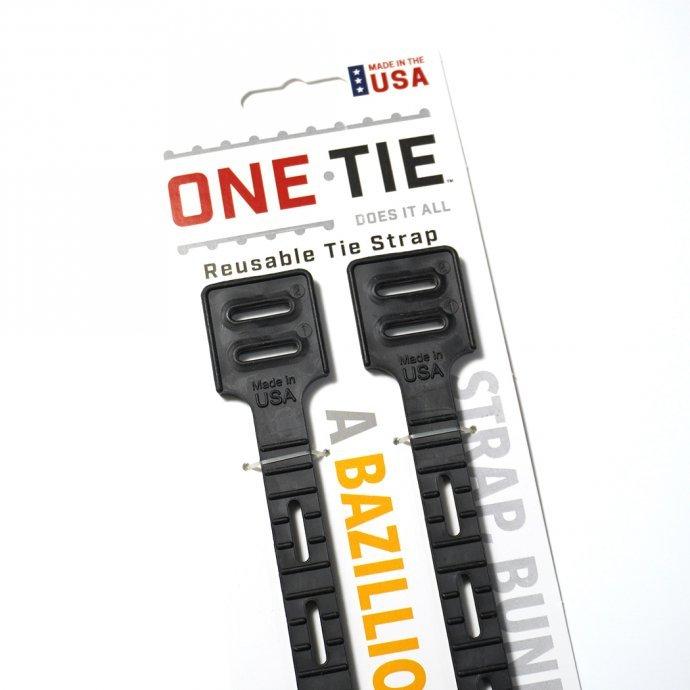 ONE-TIE / ワンタイ 14インチ 2本パック - ブラック |  | 01