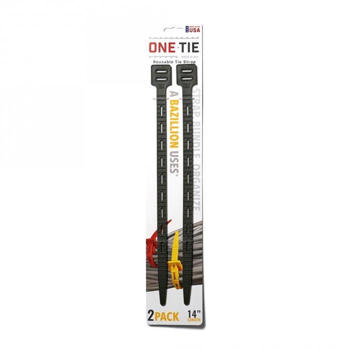 ONE-TIE / ワンタイ 14インチ 2本パック - ダークグリーン | 