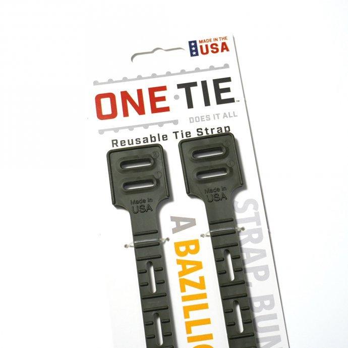 ONE-TIE / ワンタイ 14インチ 2本パック - ダークグリーン |  | 01