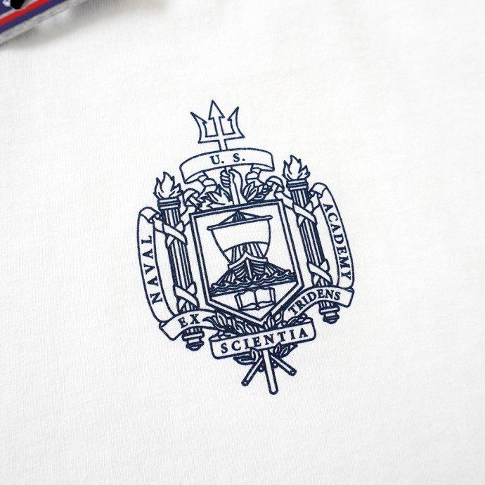 USNA / Official Midshipmen Blue Rim L/S Tee Manufactured by Champion ロングスリーブTシャツ ホワイト 買い回り 買い周り 買いまわり ポイ… | Champion | 05