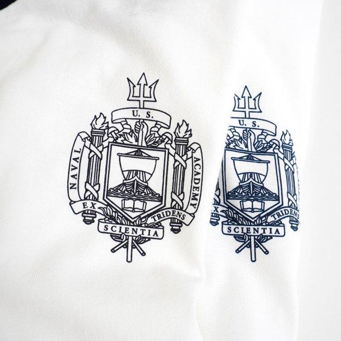 USNA / Official Midshipmen Blue Rim L/S Tee Manufactured by Champion ロングスリーブTシャツ ホワイト 買い回り 買い周り 買いまわり ポイ… | Champion | 06