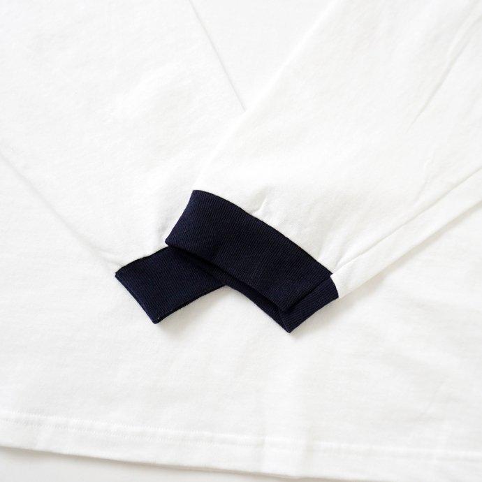 USNA / Official Midshipmen Blue Rim L/S Tee Manufactured by Champion ロングスリーブTシャツ ホワイト 買い回り 買い周り 買いまわり ポイ… | Champion | 07