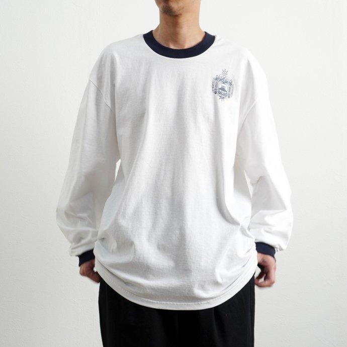 USNA / Official Midshipmen Blue Rim L/S Tee Manufactured by Champion ロングスリーブTシャツ ホワイト 買い回り 買い周り 買いまわり ポイ… | Champion | 09