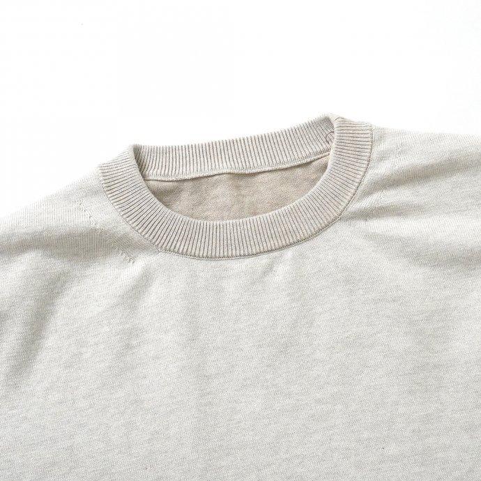 crepuscule クレプスキュール 2101-007 S/S KNIT - L.Gray 半袖ニット ライトグレー | crepuscule | 02