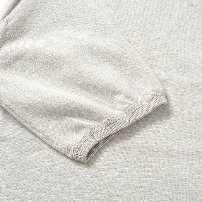 crepuscule クレプスキュール 2101-007 S/S KNIT - L.Gray 半袖ニット ライトグレー | crepuscule | 03