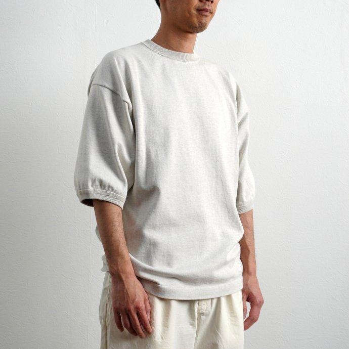 crepuscule クレプスキュール 2101-007 S/S KNIT - L.Gray 半袖ニット ライトグレー | crepuscule | 05