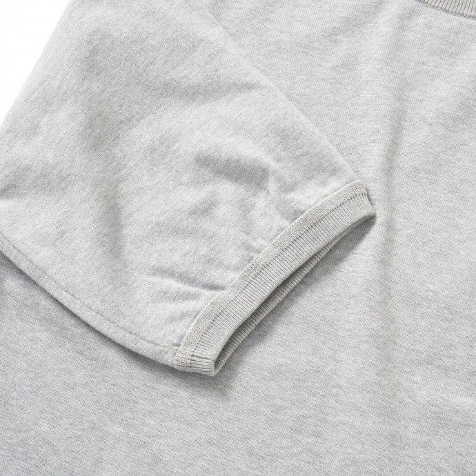 crepuscule クレプスキュール 2101-007 S/S KNIT - Gray 半袖ニット グレー | crepuscule | 03