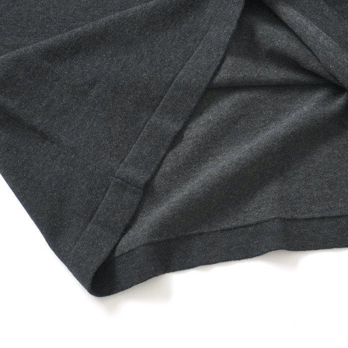 crepuscule クレプスキュール 2101-007 S/S KNIT - C.Gray 半袖ニット チャコールグレー | crepuscule | 04