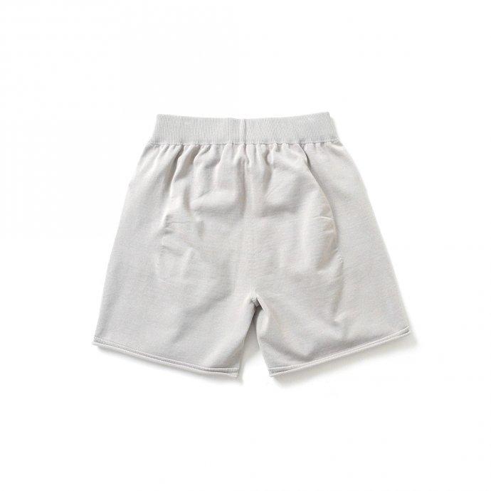 crepuscule クレプスキュール 2101-011 SHORT PANTS - L.Gray ニットショーツ  ハーフパンツ ライトグレー | crepuscule | 01