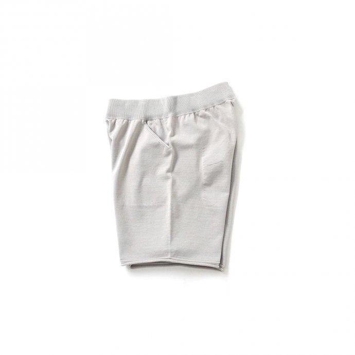 crepuscule クレプスキュール 2101-011 SHORT PANTS - L.Gray ニットショーツ  ハーフパンツ ライトグレー | crepuscule | 02