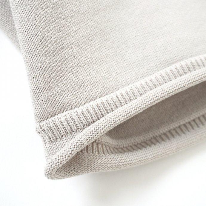 crepuscule クレプスキュール 2101-011 SHORT PANTS - L.Gray ニットショーツ  ハーフパンツ ライトグレー | crepuscule | 07