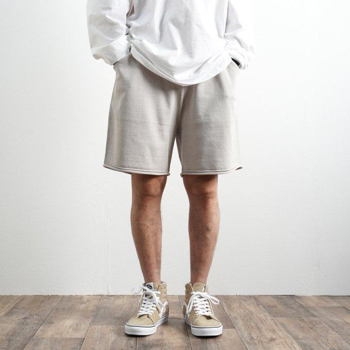 crepuscule クレプスキュール 2101-011 SHORT PANTS - L.Gray ニットショーツ  ハーフパンツ ライトグレー | crepuscule | 09