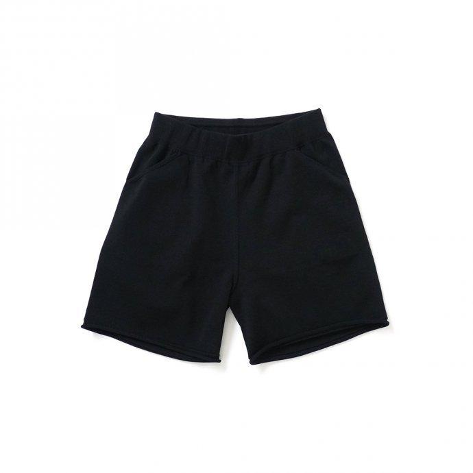 crepuscule クレプスキュール 2101-011 SHORT PANTS - Black ニットショーツ ブラック | crepuscule
