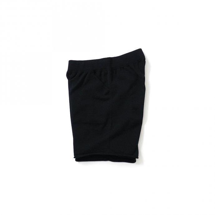crepuscule クレプスキュール 2101-011 SHORT PANTS - Black ニットショーツ ブラック | crepuscule | 02