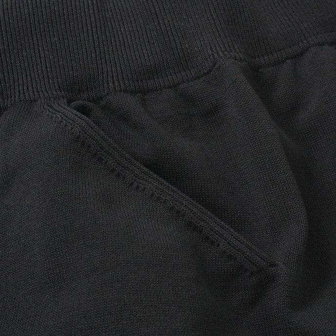 crepuscule クレプスキュール 2101-011 SHORT PANTS - Black ニットショーツ ブラック | crepuscule | 04