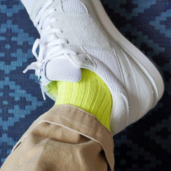 Trad Marks トラッドマークス / Old Rib Socks lite オールドリブソックスライト - Neon Yellow ネオンイエロー 即日発送 即納 | Neon | 04