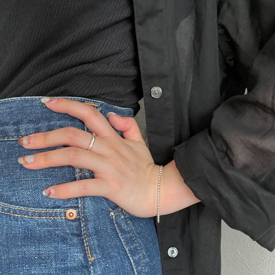 UNKNOWN. / U252 BALL3 バングル S-Lサイズ - シルバー レディース メンズ ユニセックス ギフト プレゼント アクセサリー ブレスレット 20代 30代 40代 あす… | UNKNOWN. | 07