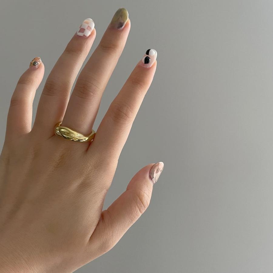 UNKNOWN. / U074 TICK2 リング [9-23号] - ゴールド レディース メンズ ユニセックス ギフト プレゼント アクセサリー 指輪 ペアリング シンプ… | UNKNOWN. | 05