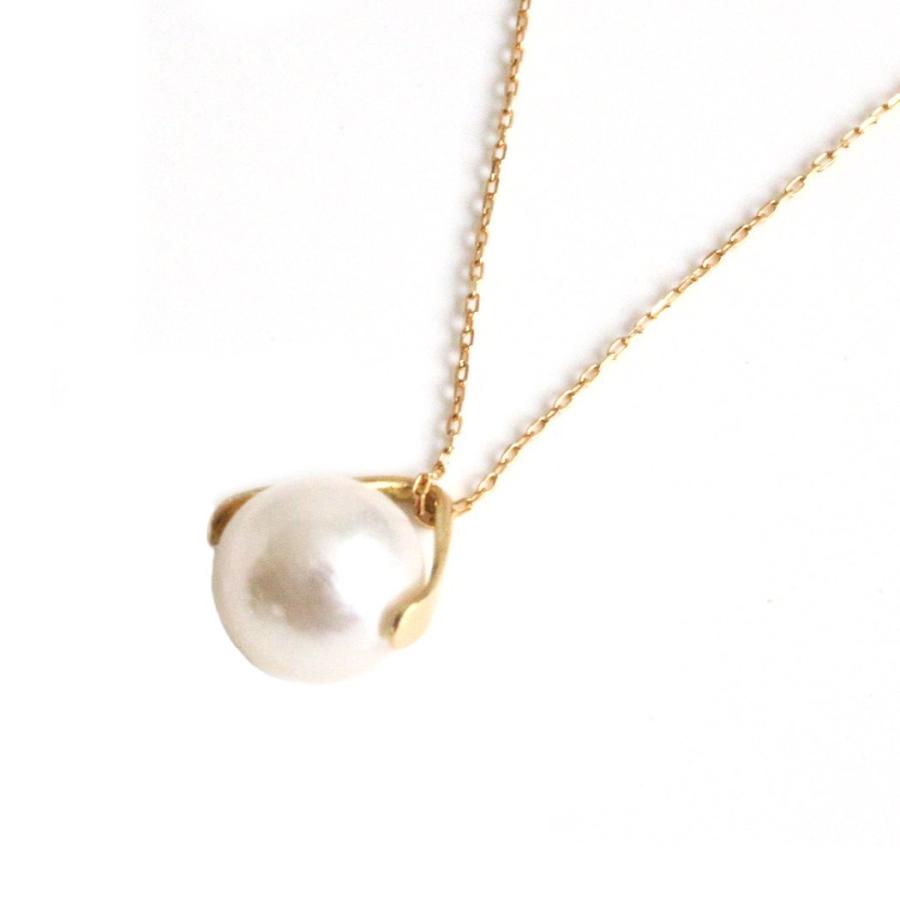 hirondelle et pepin（イロンデールエペパン）/ hn-21fw-548 k18 sirene perl necklace シレーヌ パール ネックレス - ゴールド レディース ネ… | hirondelle | 01