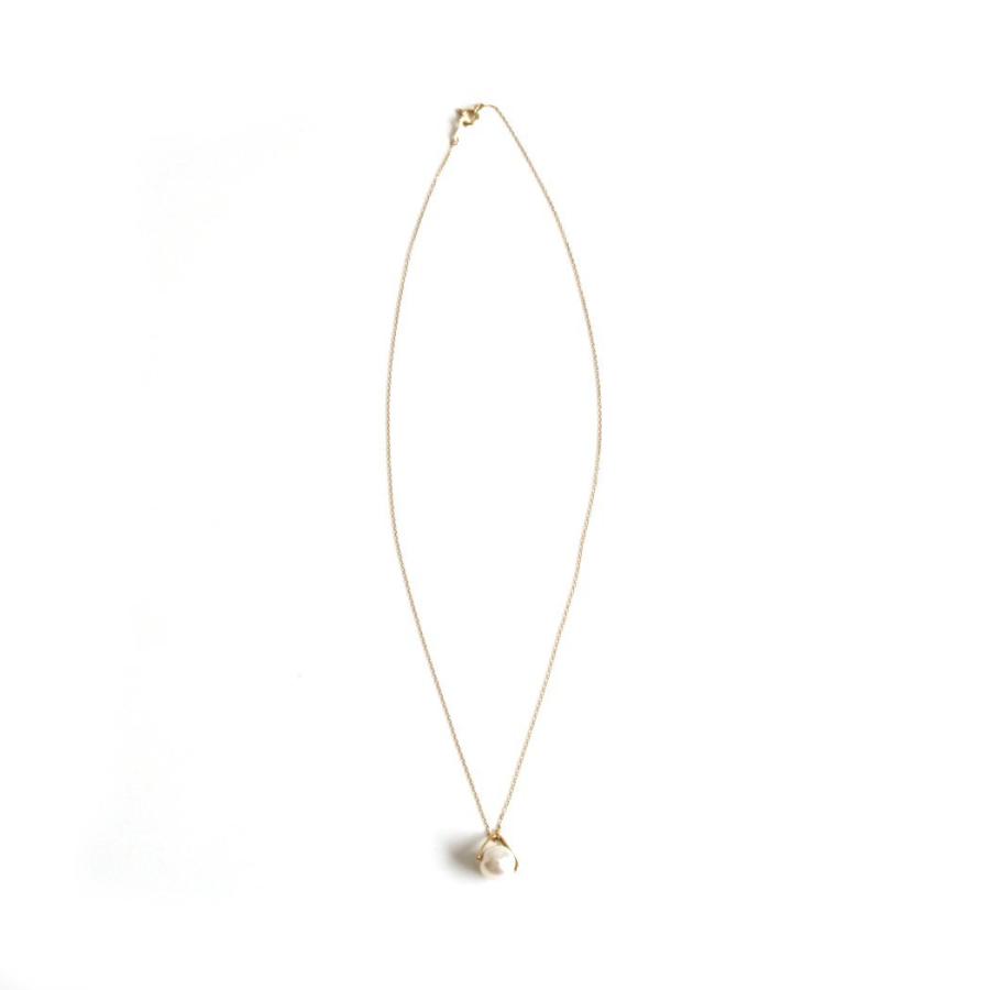 hirondelle et pepin（イロンデールエペパン）/ hn-21fw-548 k18 sirene perl necklace シレーヌ パール ネックレス - ゴールド レディース ネ… | hirondelle | 02