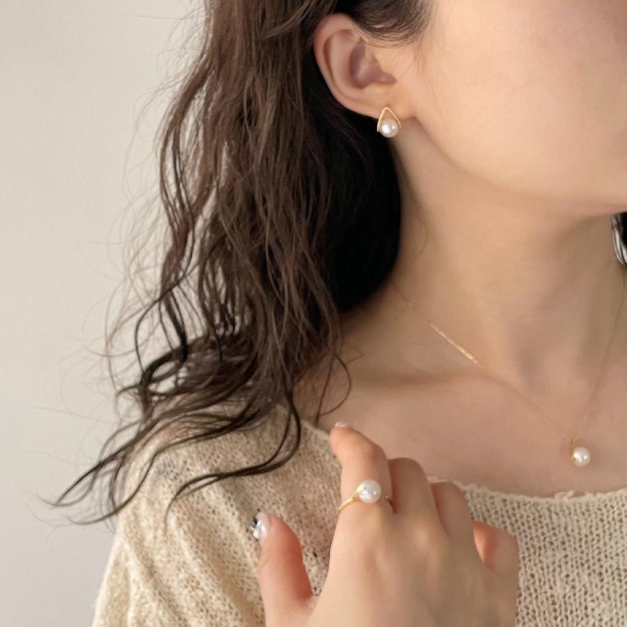 hirondelle et pepin（イロンデールエペパン）/ hn-21fw-548 k18 sirene perl necklace シレーヌ パール ネックレス - ゴールド レディース ネ… | hirondelle | 05