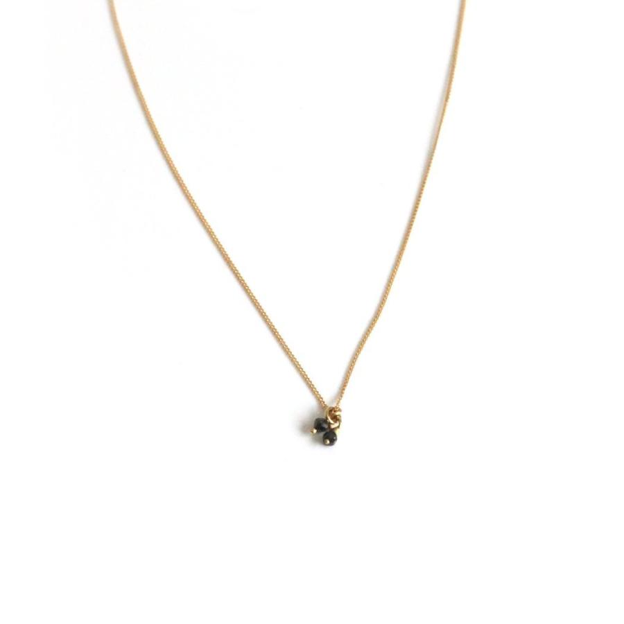 【廃番商品】hirondelle et pepin（イロンデールエペパン）/ hn-21fw-549 k18 sorciere necklace ソルシエール ダイヤモンド ネックレス - ゴールド | hirondelle