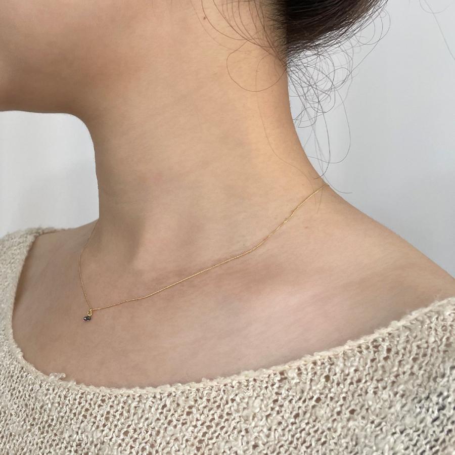 【廃番商品】hirondelle et pepin（イロンデールエペパン）/ hn-21fw-549 k18 sorciere necklace ソルシエール ダイヤモンド ネックレス - ゴールド | hirondelle | 05