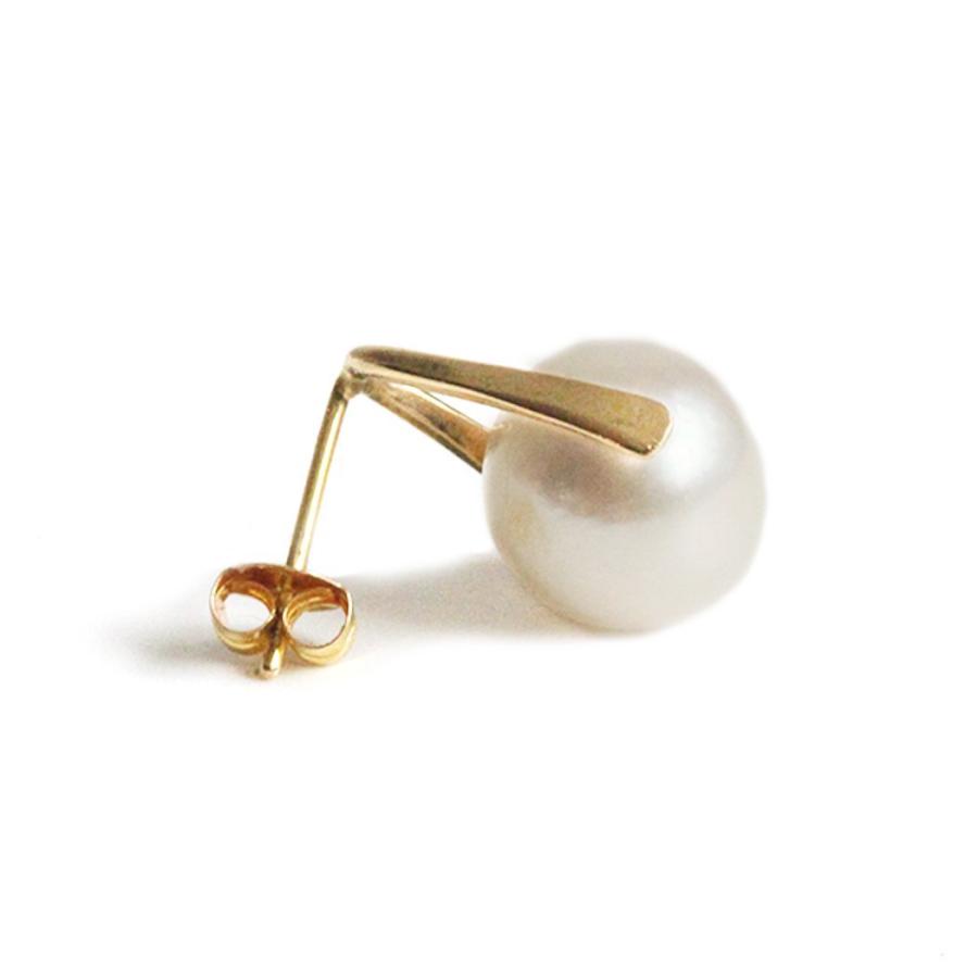 hirondelle et pepin（イロンデールエペパン）/ hp-21fw-656 k18 sirene perl pierce シレーヌ パール ピアス - ゴールド（片耳タイプ） レディ… | hirondelle | 01