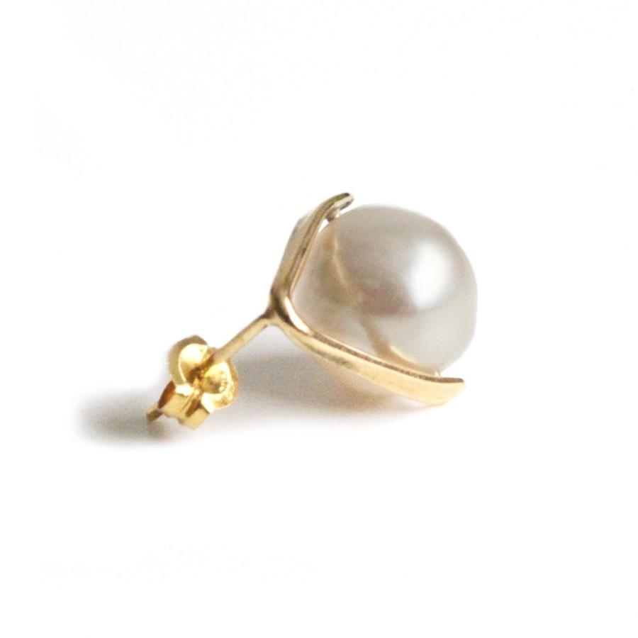 hirondelle et pepin（イロンデールエペパン）/ hp-21fw-656 k18 sirene perl pierce シレーヌ パール ピアス - ゴールド（片耳タイプ） レディ… | hirondelle | 02