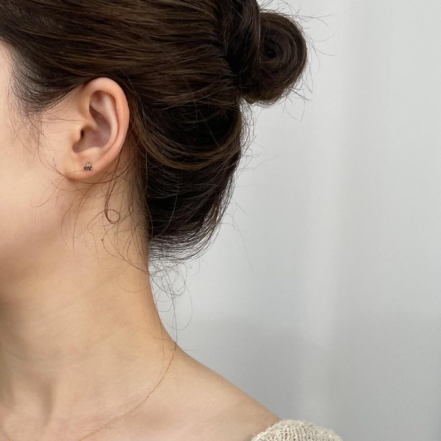 【廃番商品】hirondelle et pepin（イロンデールエペパン）/ hp-21fw-657 k18 sorciere pierce ソルシエール ダイヤモンドピアス - ゴールド（片耳タイプ） | hirondelle | 03