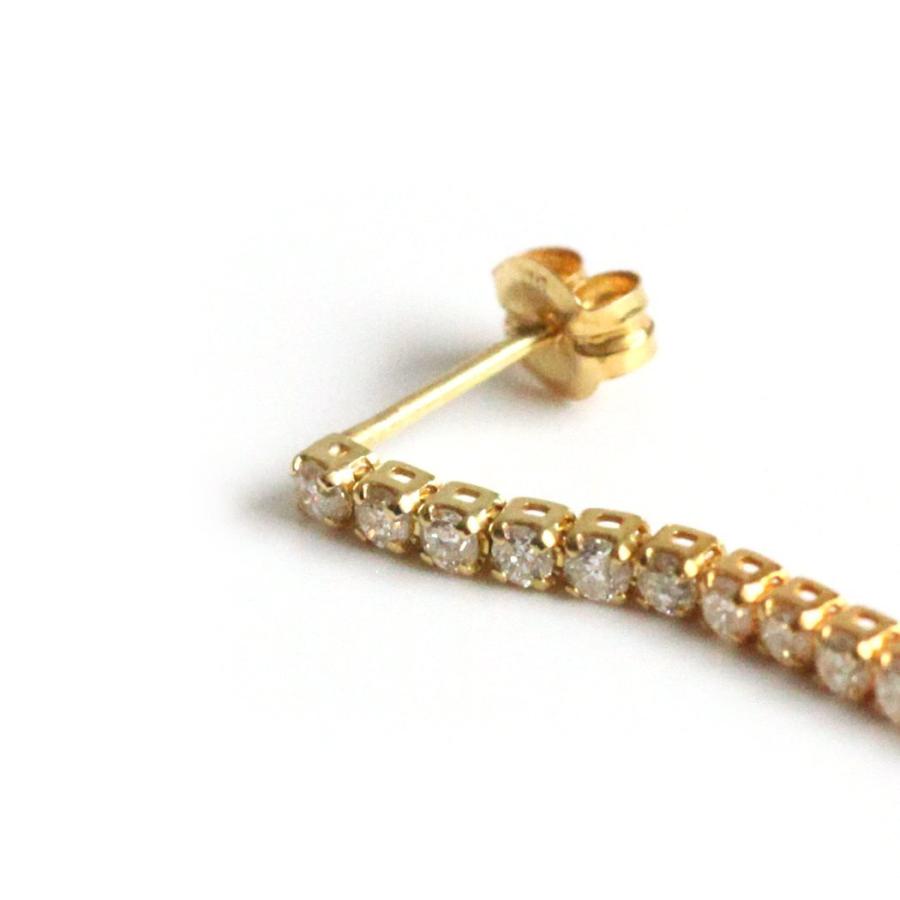 【廃番商品】hirondelle et pepin hp-21fw-658 k18 プランセス ダイヤモンド ピアス - ゴールド（片耳タイプ） | hirondelle | 01