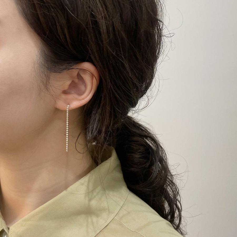 【廃番商品】hirondelle et pepin hp-21fw-658 k18 プランセス ダイヤモンド ピアス - ゴールド（片耳タイプ） | hirondelle | 03