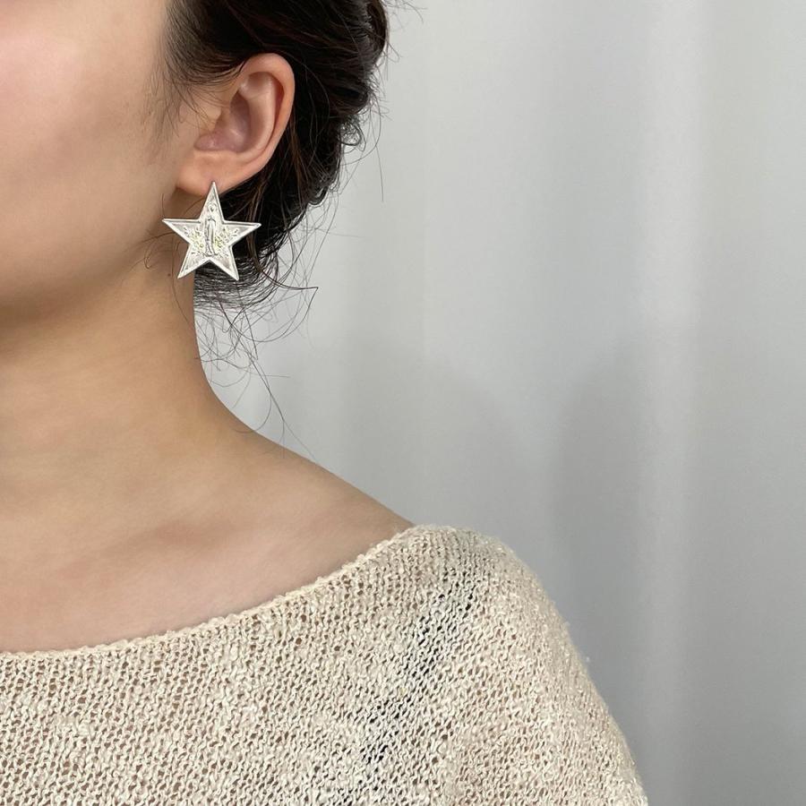 【廃番商品】hirondelle et pepin/ sp-21fw-25 silver Die Sterntaler necklace ディーシュテルンターラー ピアス - シルバー レディース ピアス … | hirondelle | 04