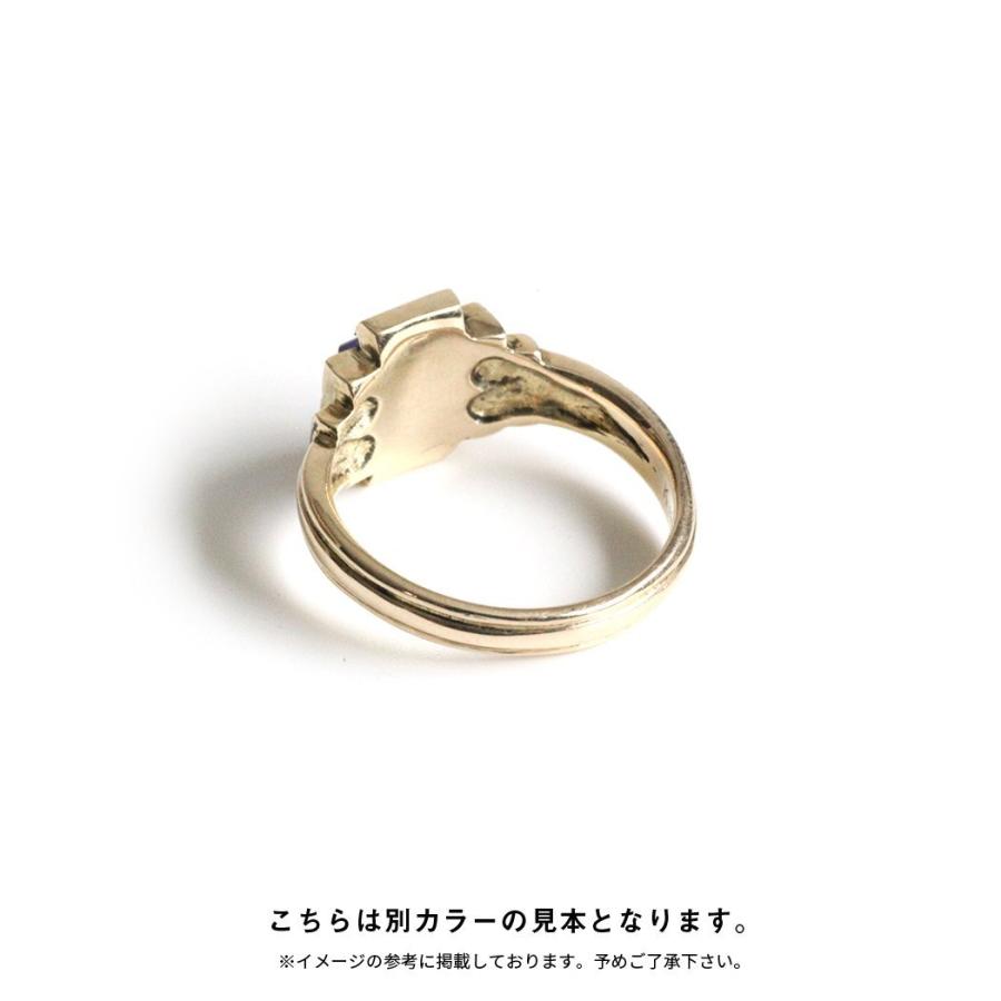 【廃番商品】hirondelle et pepin（イロンデールエペパン）/ hr-21fw-580-h k10 prince grass ring プランス ガラス リング - イエローグリーン | hirondelle | 02