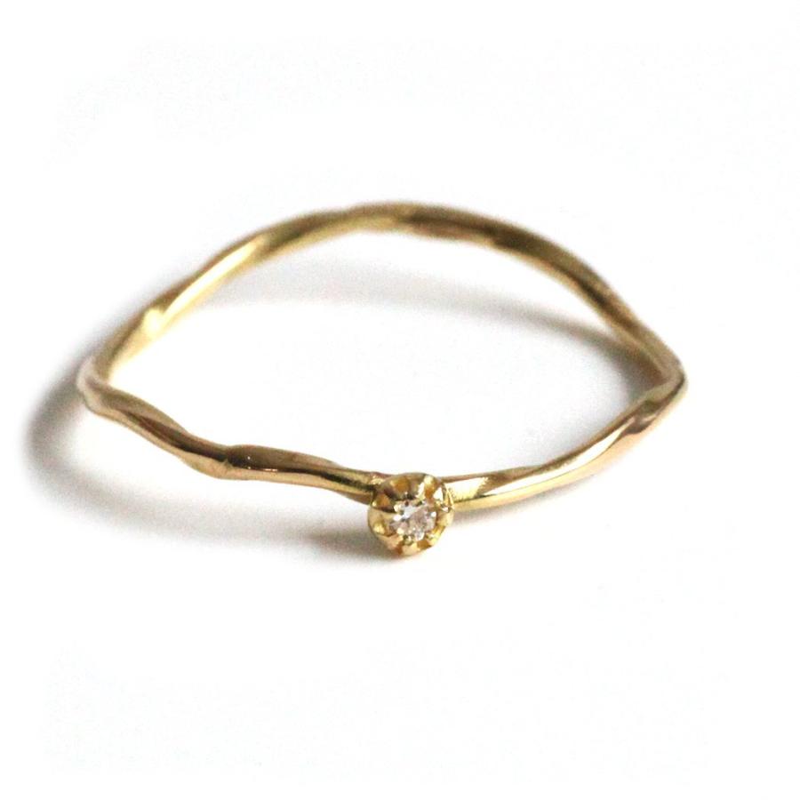 hirondelle et pepin（イロンデールエペパン）/ hr-21fw-575 k18 epine diamond ring エピン ダイヤモンド リング - ゴールド レディース 指輪 … | hirondelle | 01