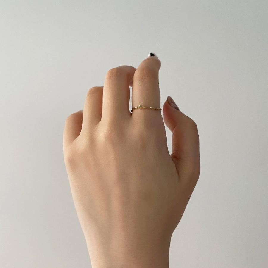 hirondelle et pepin（イロンデールエペパン）/ hr-21fw-575 k18 epine diamond ring エピン ダイヤモンド リング - ゴールド レディース 指輪 … | hirondelle | 04