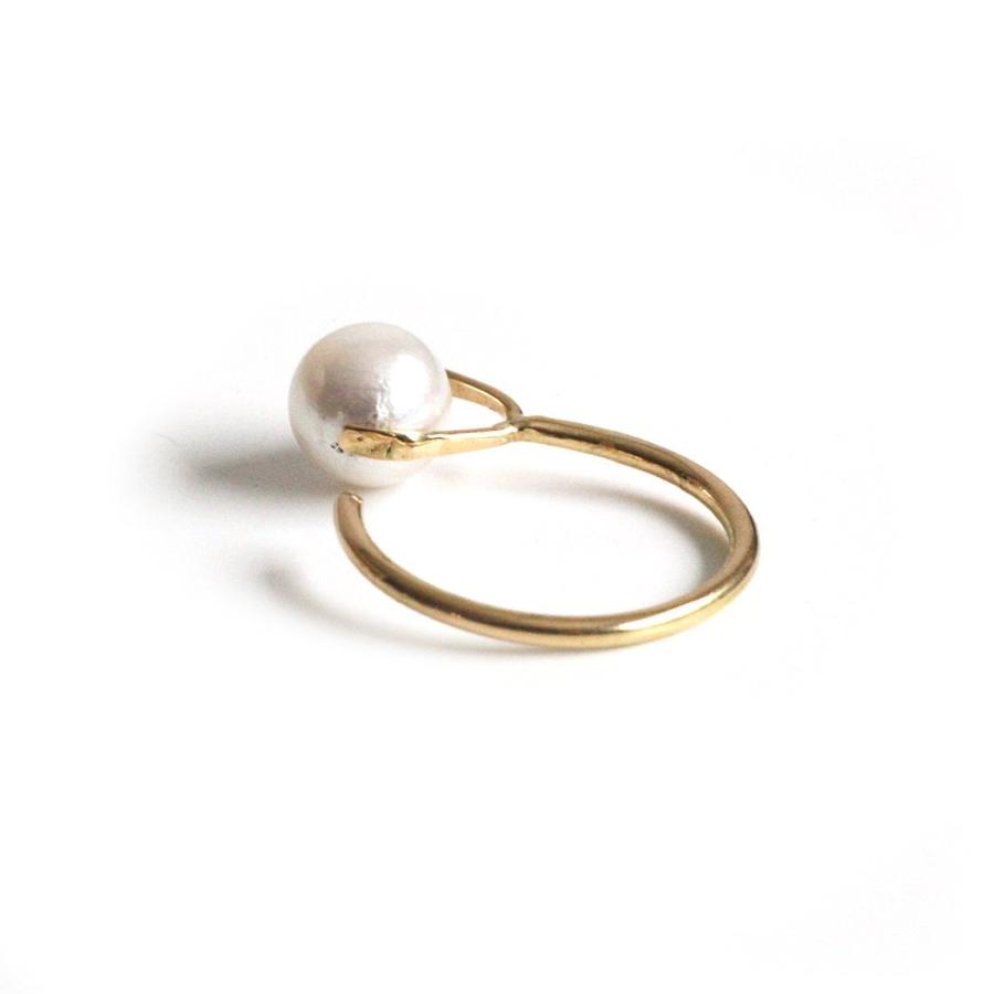 hirondelle et pepin（イロンデールエペパン）/ hr-21fw-576 k18 sirene perl ring シレーヌ パール リング - ゴールド レディース 指輪 ギフト… | hirondelle | 01