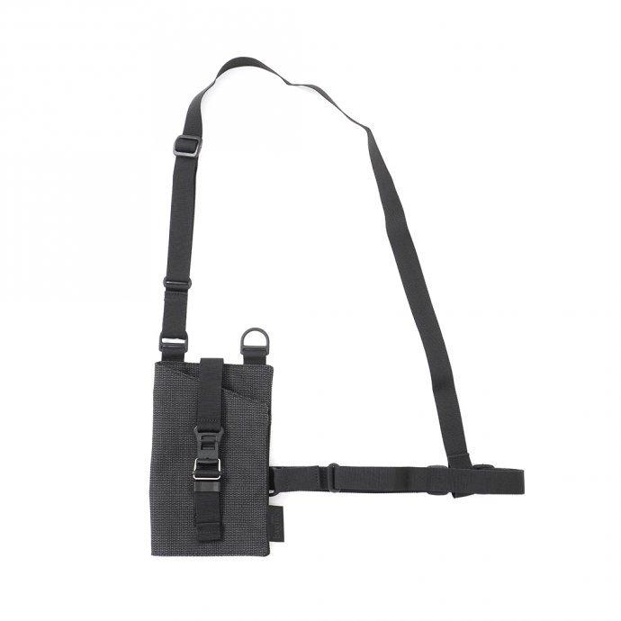 bagjack / メンズ バッグ 黒 メッセンジャーバッグ ショルダー Chest Holder Pouch - Grid Grey バッグジャック チェストホルダーポーチ グリッ… | BAGJACK