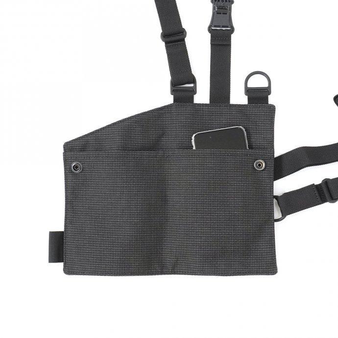 bagjack / メンズ バッグ 黒 メッセンジャーバッグ ショルダー Chest Holder Pouch - Grid Grey バッグジャック チェストホルダーポーチ グリッ… | BAGJACK | 02