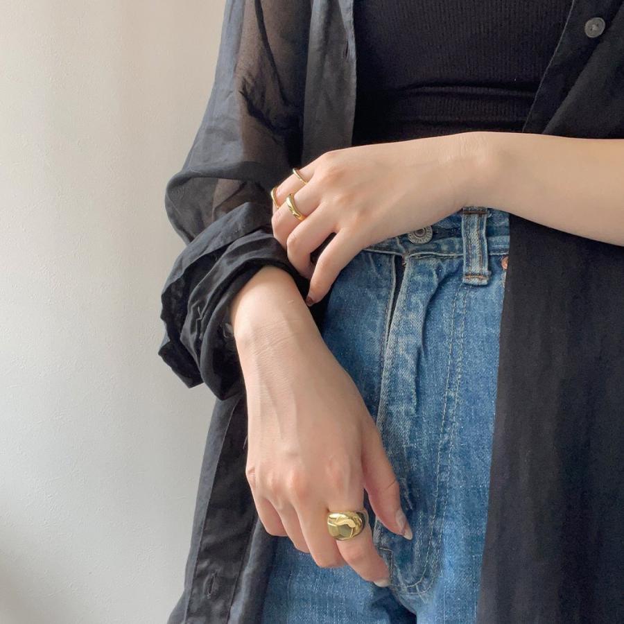 BYOKA（ビョーカ）/ GR0601 G.PLUMP RING リング - ゴールド | 