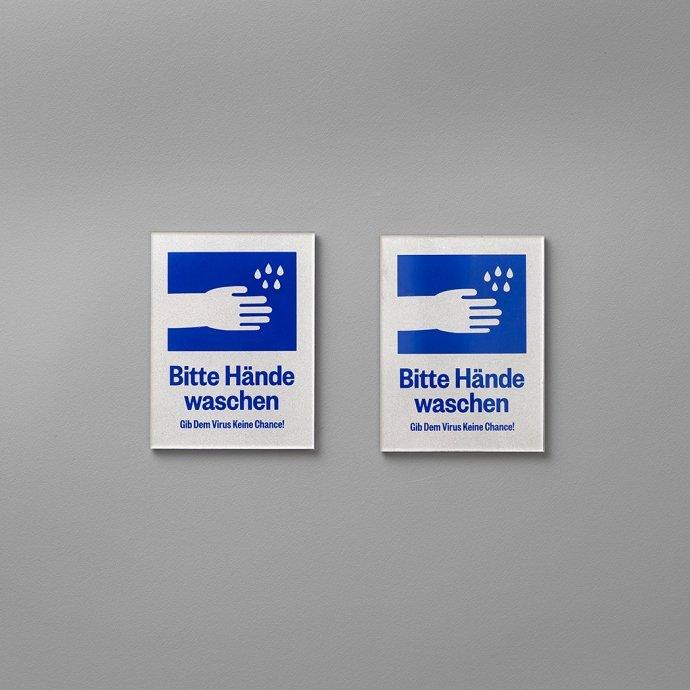 CANDY DESIGN & WORKS (キャンディーデザインワークス) / Tewoaraou CS-02 マグネット付きサインプレート /ブルー インテリア 磁石 … |  | 01