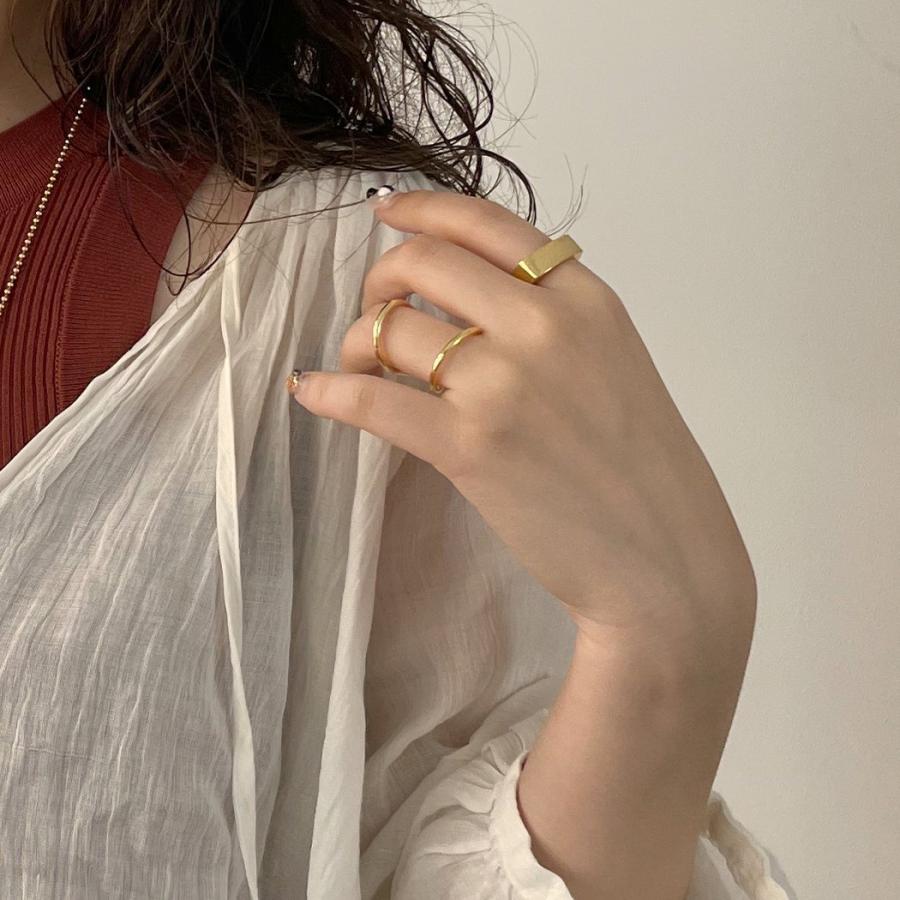 BYOKA（ビョーカ）/ GR1502 G.BLOCK RING リング - ゴールド |  | 04