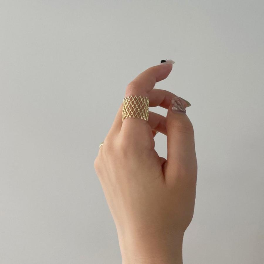 BYOKA（ビョーカ）/ GR1703 G.LATTICE RING-3 リング - ゴールド | 