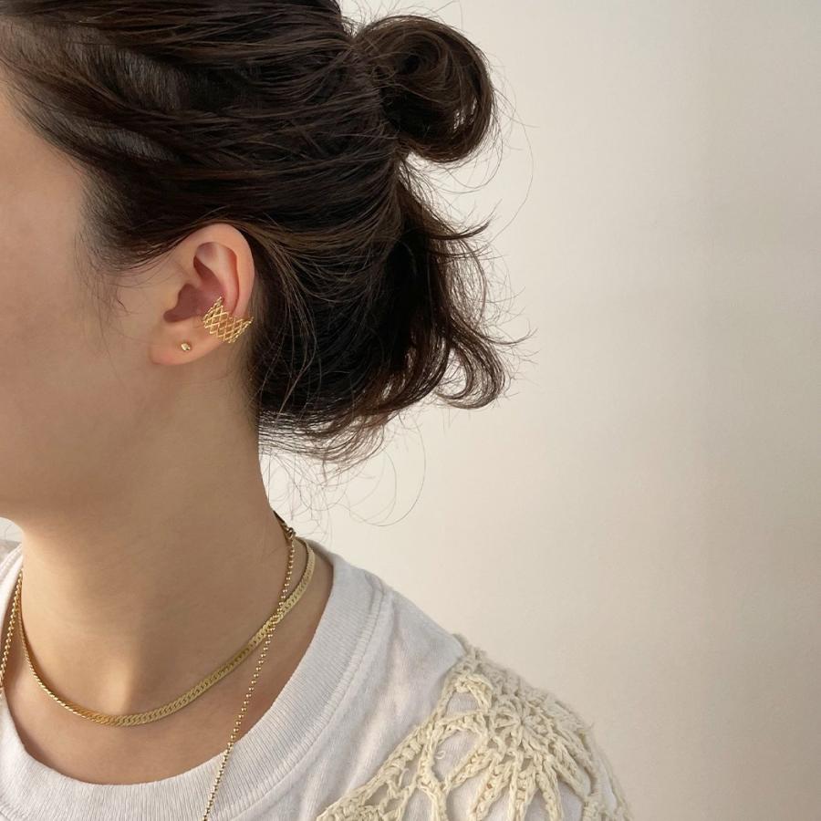 BYOKA（ビョーカ）/ GE1702 G.LATTICE EARCUFF-2 イヤーカフ - ゴールド（片耳タイプ） |  | 03