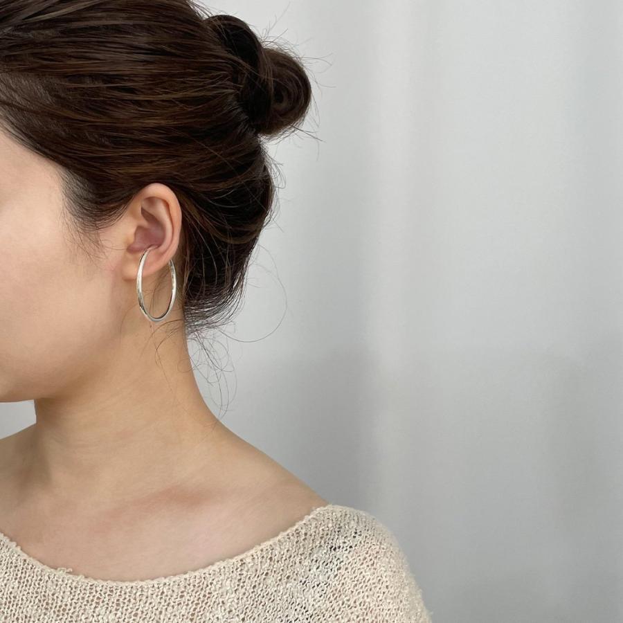 BYOKA（ビョーカ）/ E1802 BOLD HOOP EARCUFF イヤーカフ - シルバー（片耳タイプ） |  | 01