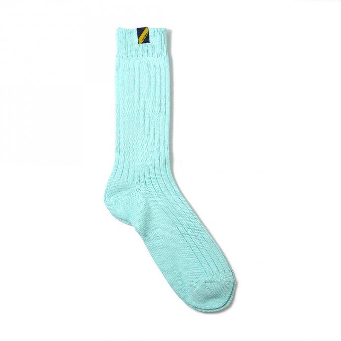 Trad Marks トラッドマークス / Old Rib Socks lite オールドリブソックスライト - Sky Mint スカイミント 即日発送 即納 | 