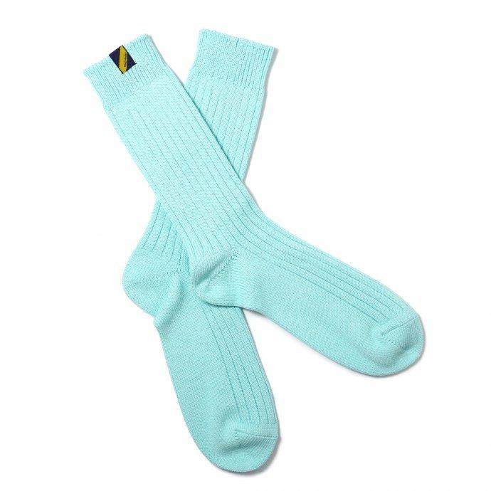 Trad Marks トラッドマークス / Old Rib Socks lite オールドリブソックスライト - Sky Mint スカイミント 即日発送 即納 |  | 01
